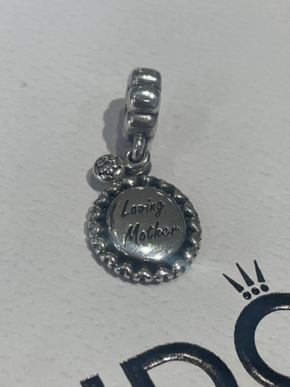 Retired Pandora Silver Loving Mother Dangle Charm